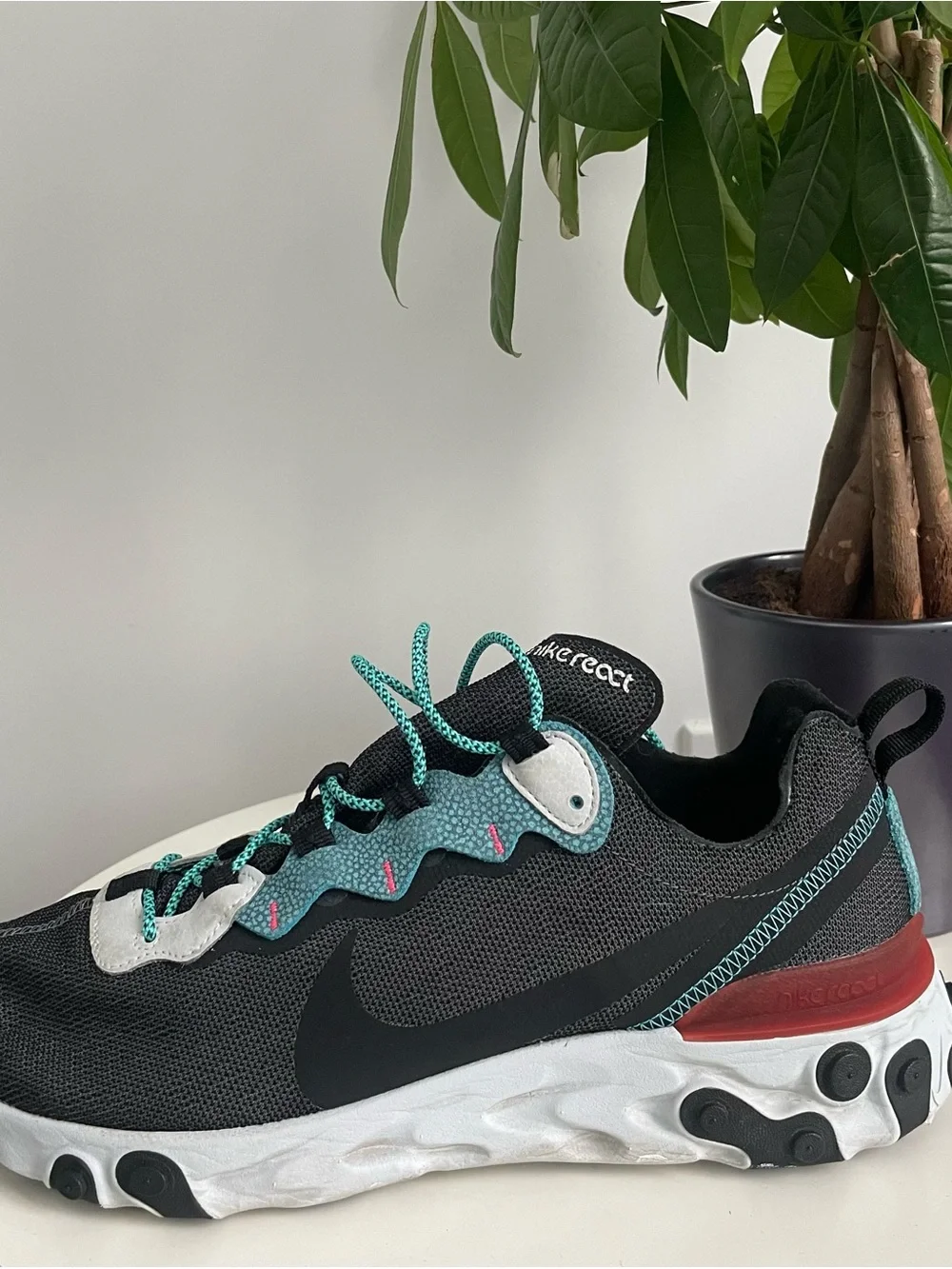 Men Size 11 Nike React Element 55 SE Anthracite Shoes Black